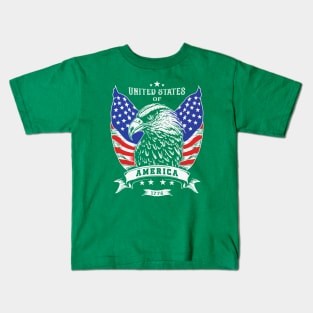 United States Of America 1776 Independence Day Kids T-Shirt